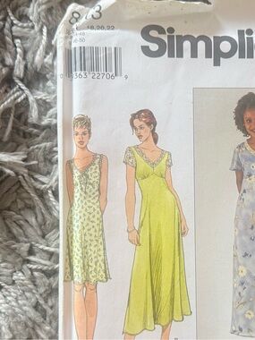 Simplicity Sewing Pattern - Lime Green Slip Dress